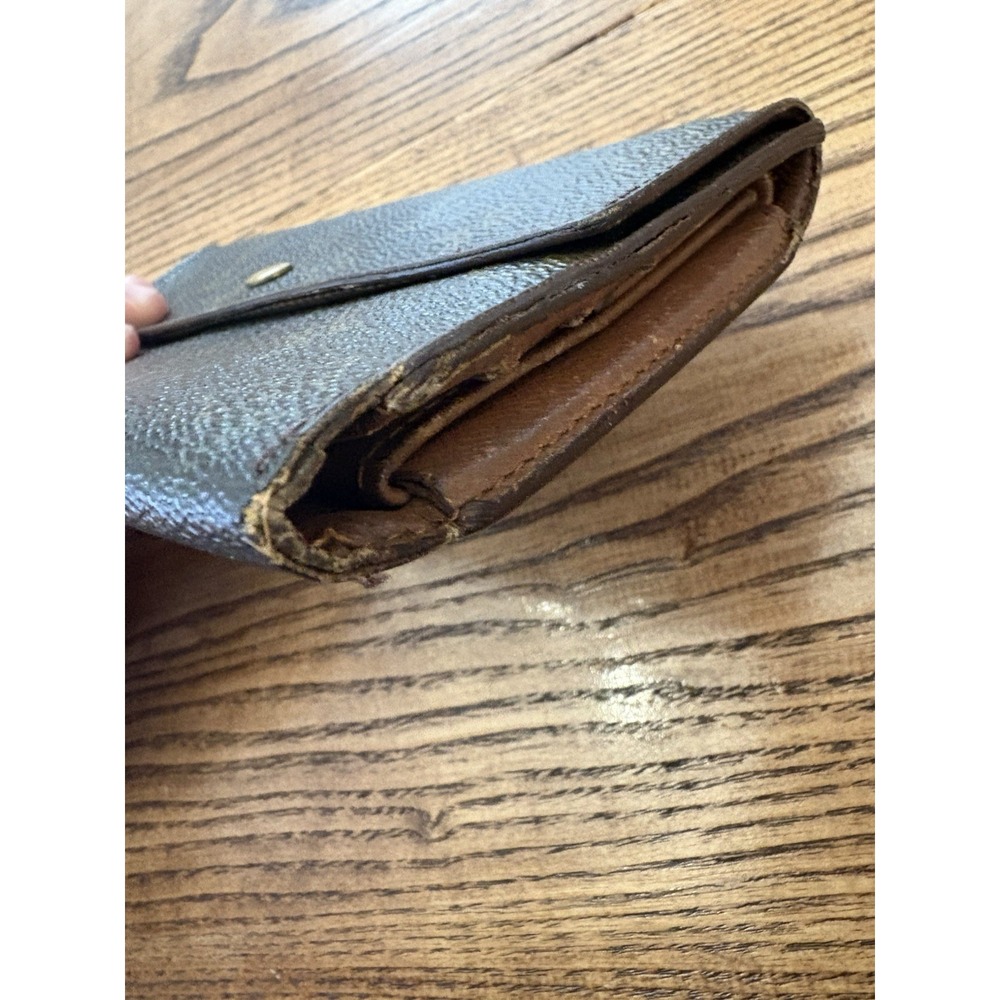 Vintage Louis Vuitton LV Monogram‎ Sarah Wallet Snap Closure Long Credit - Picture 6 of 10